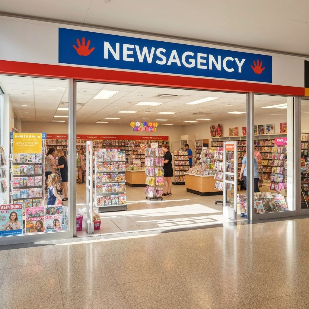 Warnbro News & Gifts storefront inside Warnbro Centre shopping centre